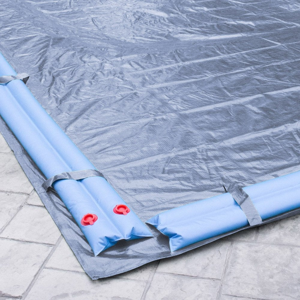 Robelle edge detail with five-foot overlap and loop showing easier installation benefit