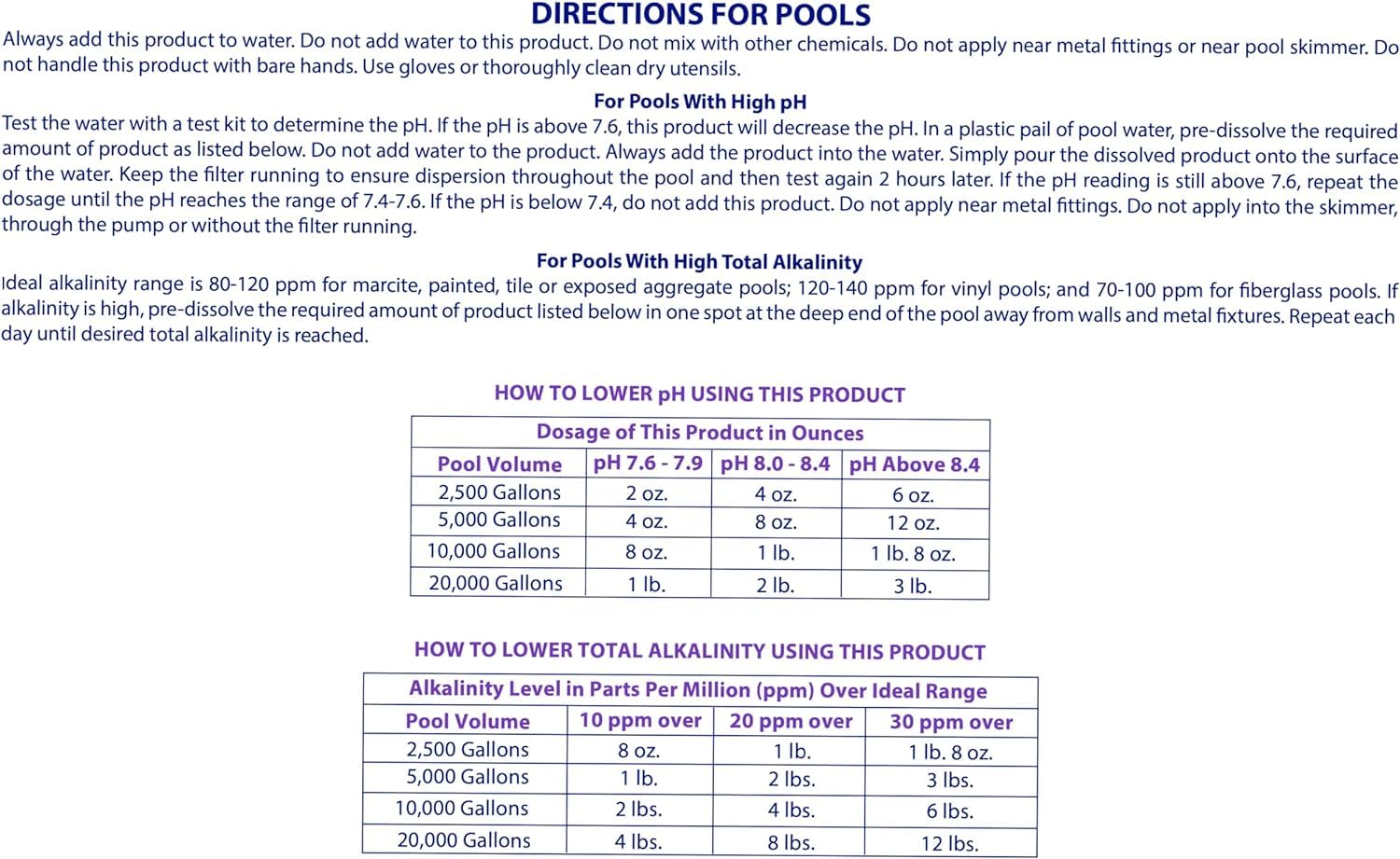Robelle-treated pool surface with clear water showing balanced pH benefit