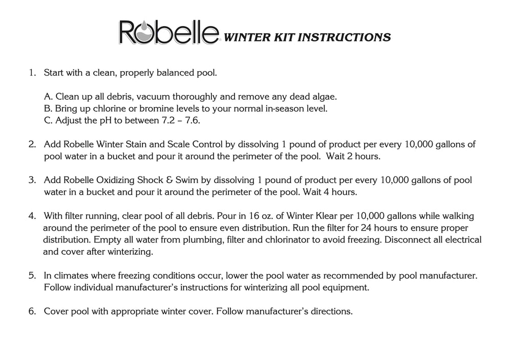 Robelle oxidizing shock close-up demonstrating fast contaminant removal benefit