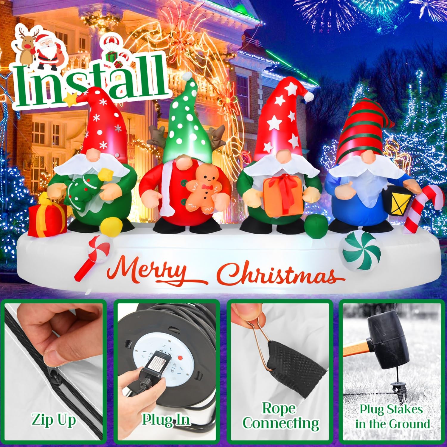 Rocinha built-in fan and inflation port enabling fast plug-and-play setup