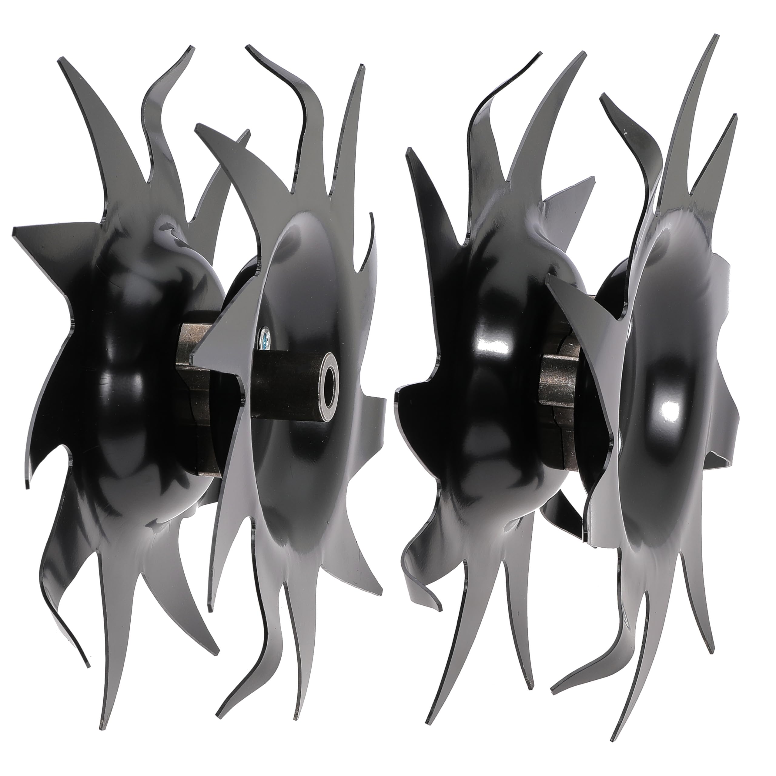 Rockheel front view of replacement tines showing shape and fit benefits