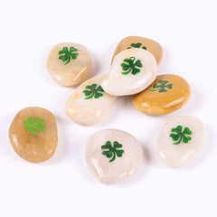 ROCKIMPACT front packaging showing 50 engraved clover stones, great for gifting