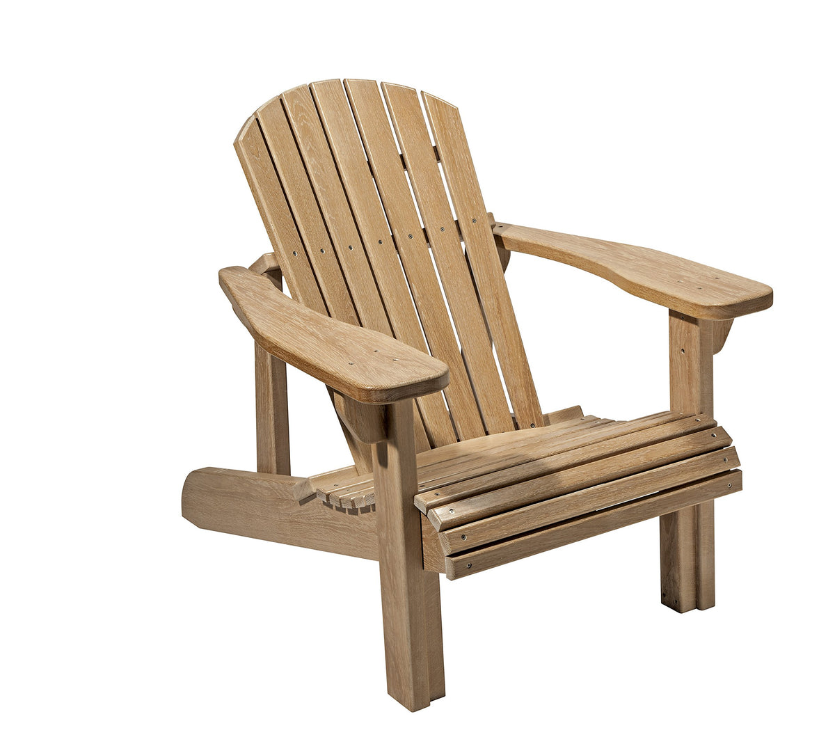 ROCKLER front view of full-size Adirondack chair template showing shape and easy tracing benefit