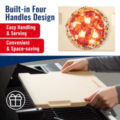 ROCKSHEAT detail of four built-in handles demonstrating secure, easy lifting benefit