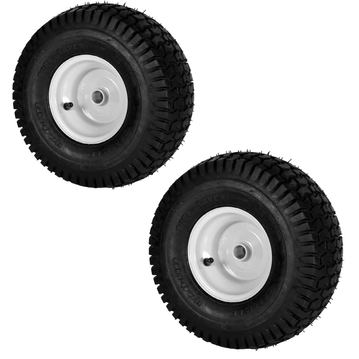 Rocky Mountain Goods front view wheel assembly showing tire and hub, durable replacement