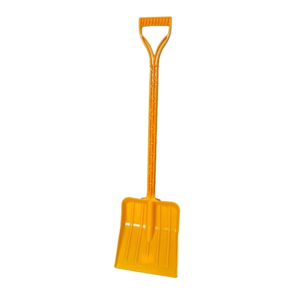 Rocky Mountain Goods kids snow shovel front view showing size and safety