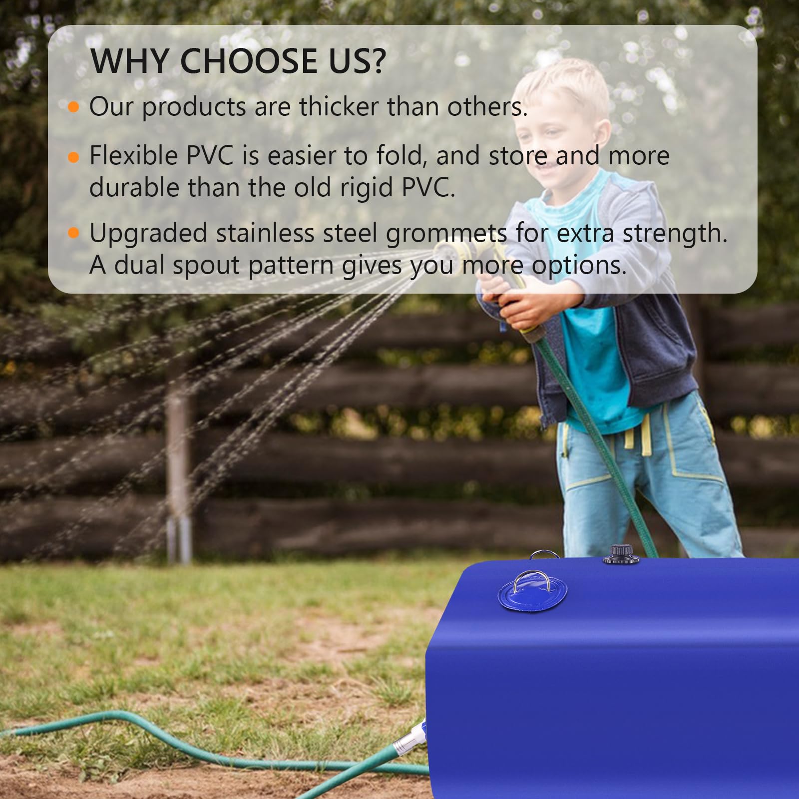 Rodelna water bladder in campsite setup providing reliable water supply