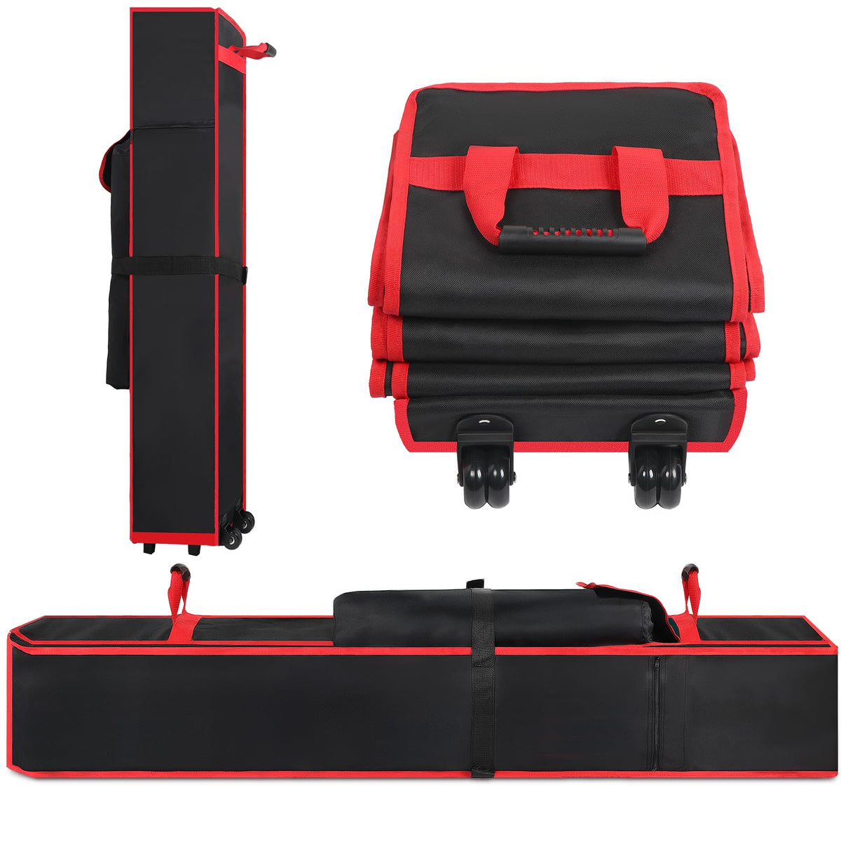 Roetelo front view of packed bag showing secure storage and easy transport