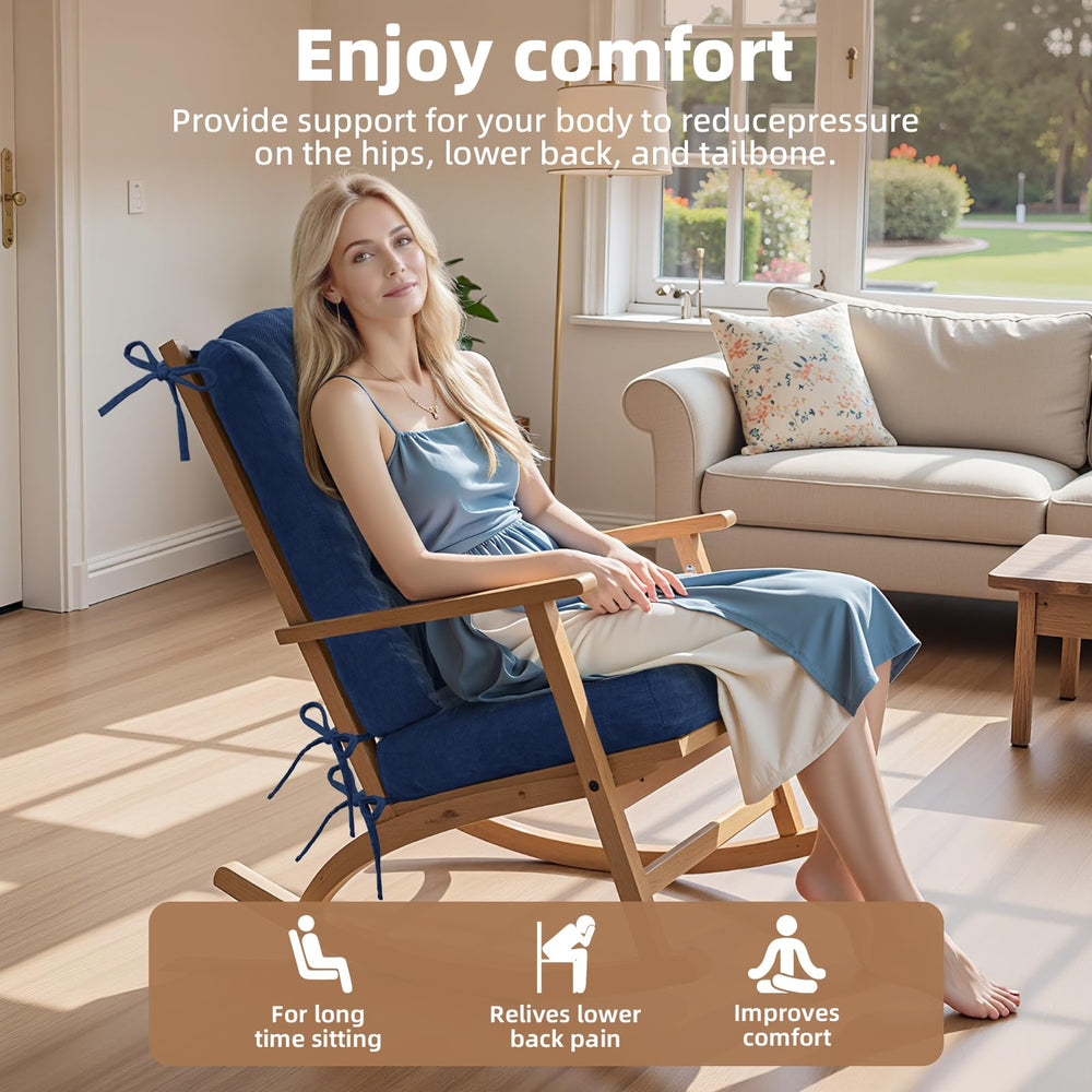 ROFIEJOX folded cushions showing easy storage and lightweight portability