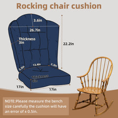 ROFIEJOX cushion fitted on Adirondack chair demonstrating tailored support