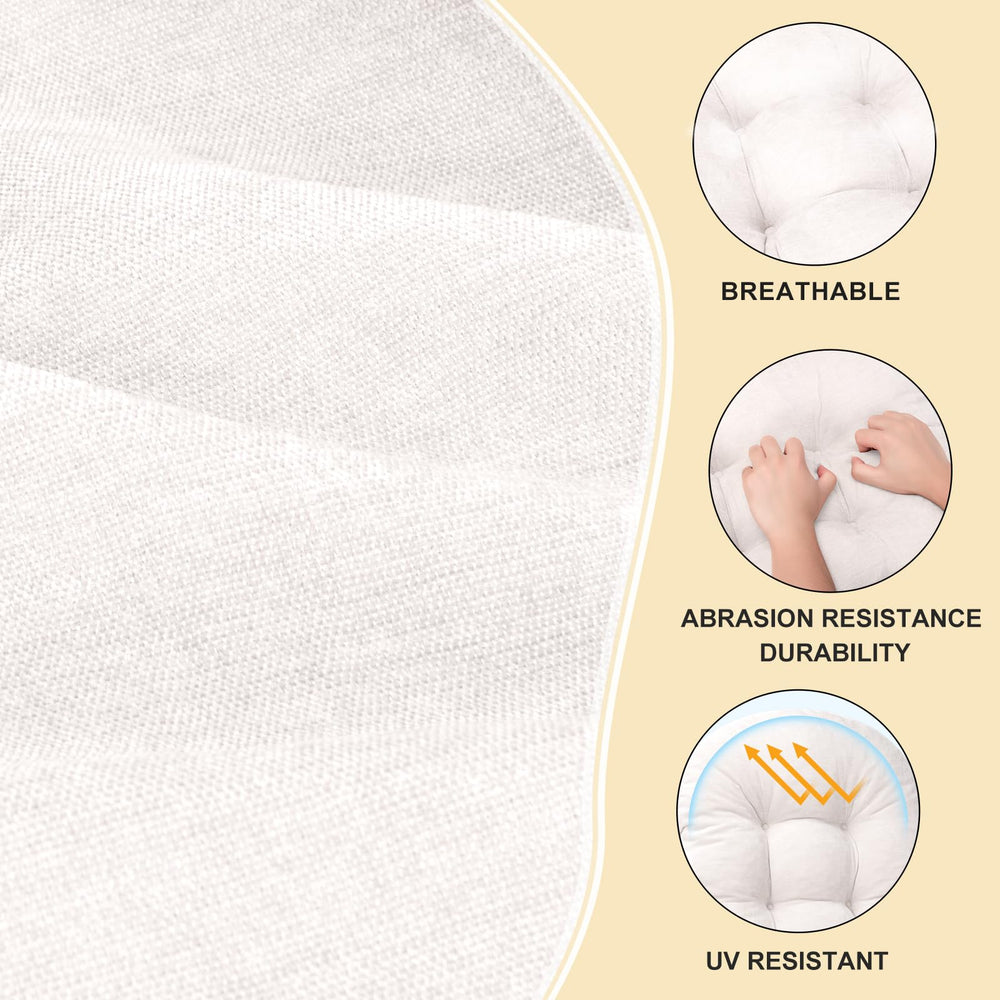 ROFIEJOX close-up of chenille texture and tufting offering soft durable feel