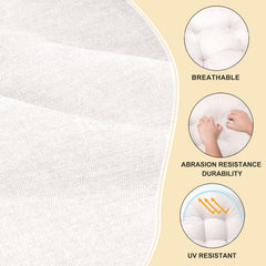 ROFIEJOX close-up of chenille texture and tufting offering soft durable feel