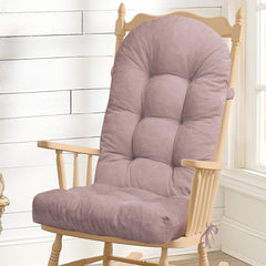 ROFIEJOX front view pink chenille cushion shows plush comfort and neat tufting
