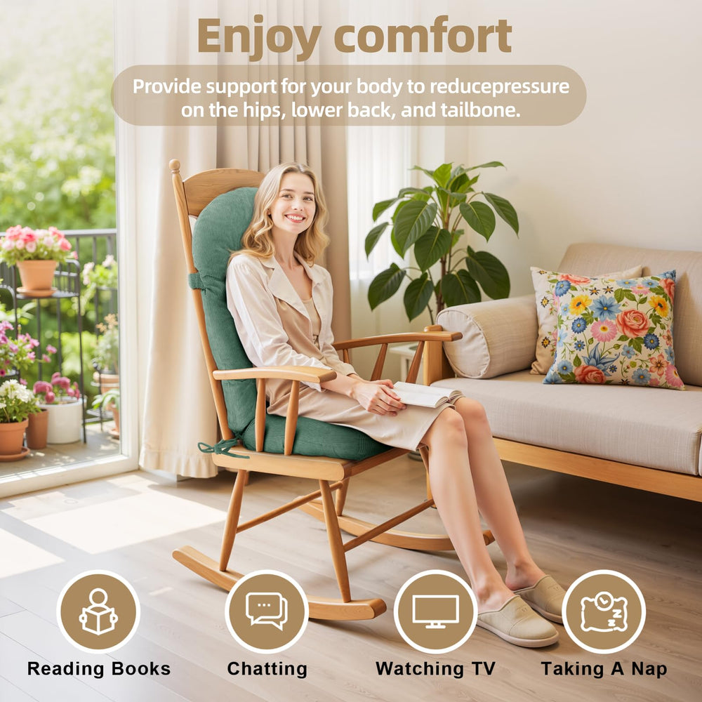 ROFIEJOX in a nursery rocking chair showing comfortable use and style