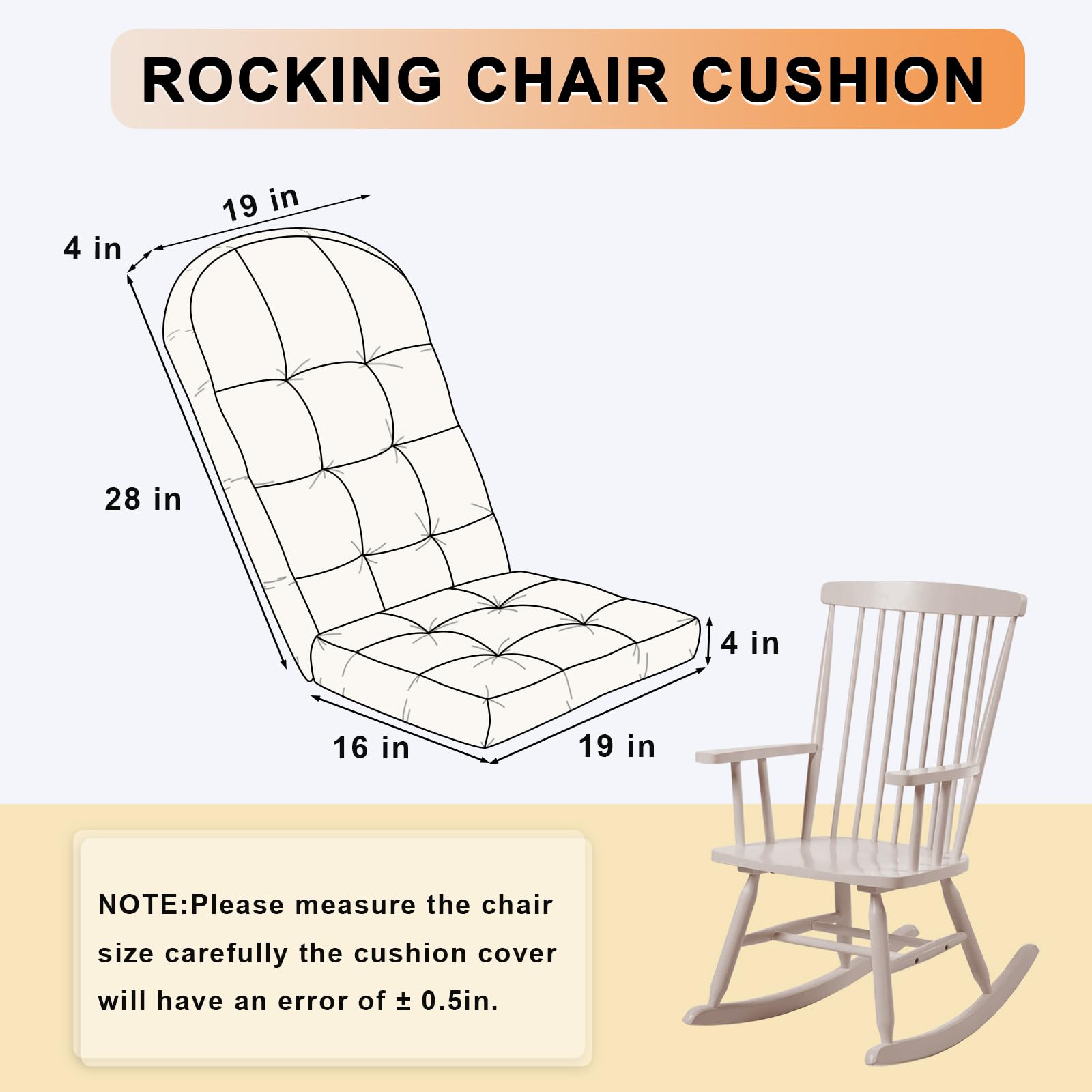 ROFIEJOX vacuum-packed cushion expanding after unpacking for ready use
