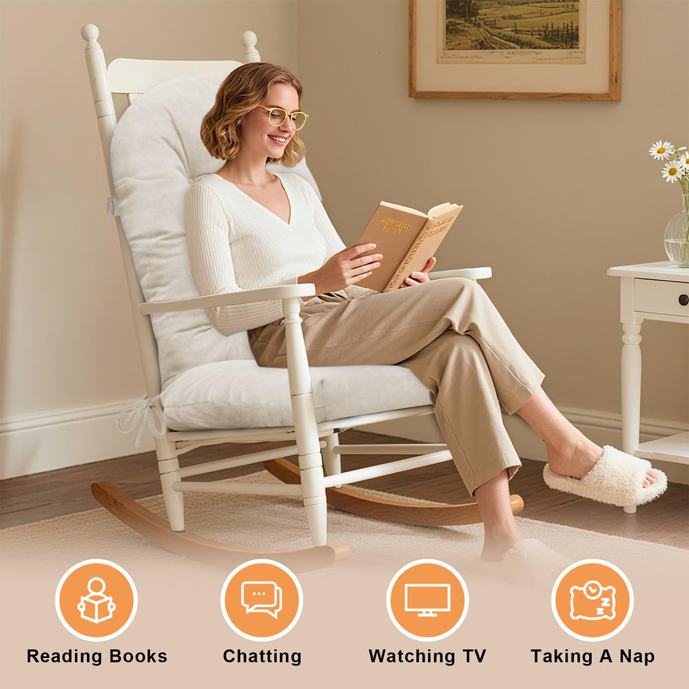 ROFIEJOX cushion beside ruler showing accurate 44x19 inch size