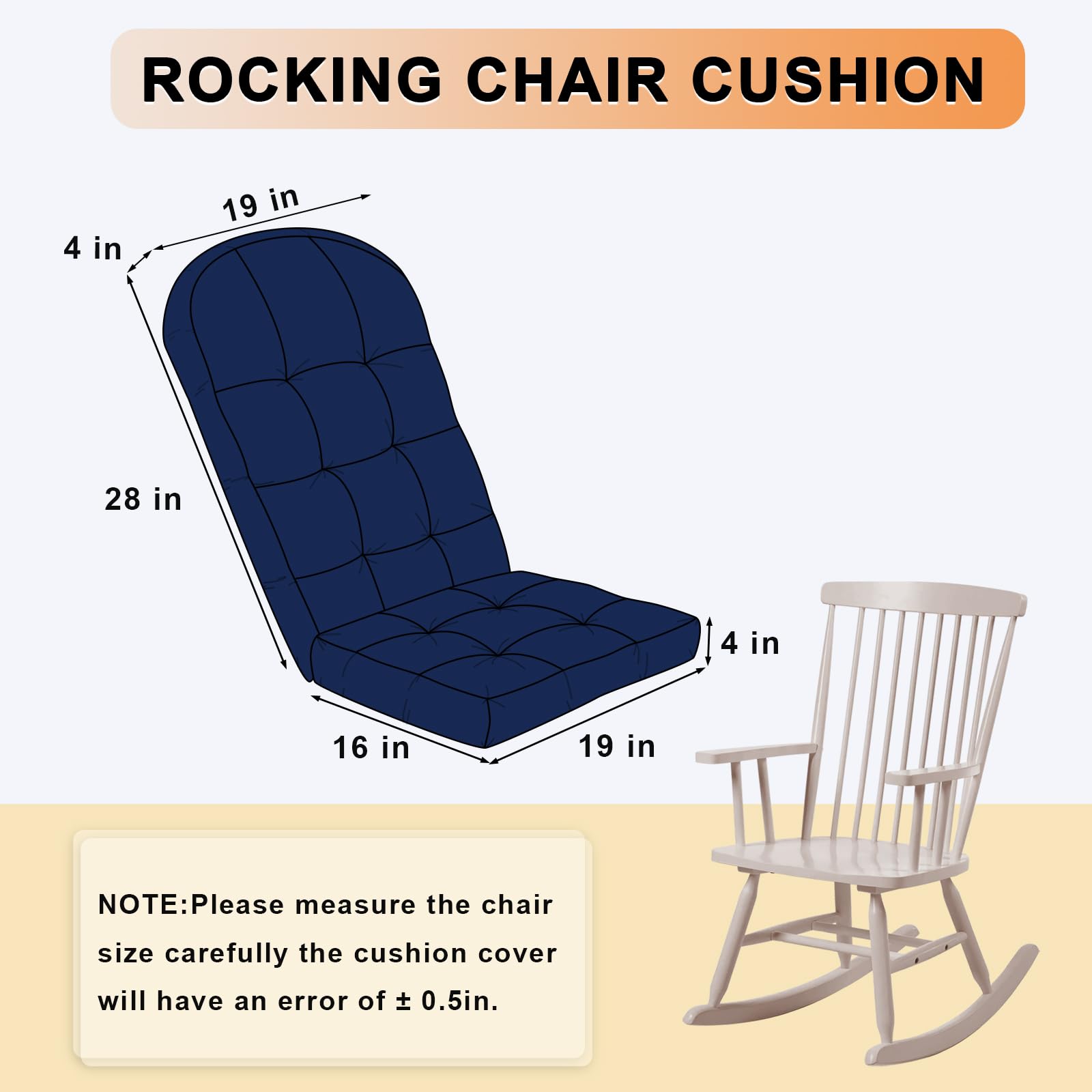 ROFIEJOX tufted stitching close-up showing even fill distribution and durability