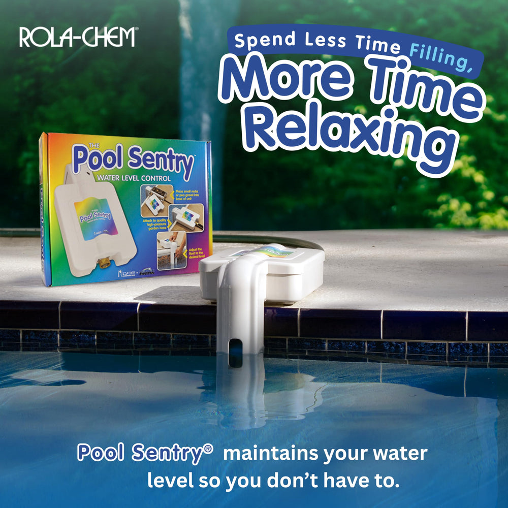 Rola-Chem float valve close-up detailing adjustable mechanism for precise water-level control