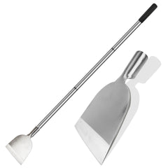 ROLKAR flat head front view showing wide blade for efficient scraping