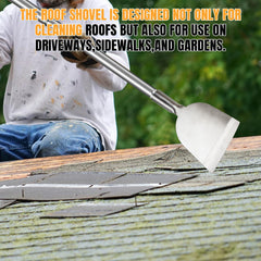 ROLKAR in use scraping floor removing adhesive for faster cleanup