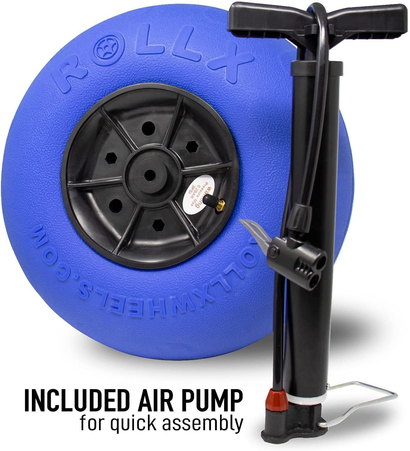 RollX comfort-grip handle close-up showing easier pulling benefit