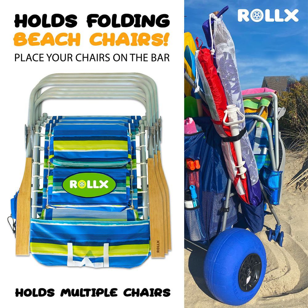 RollX comfort grip handle and steel frame detail for comfortable pulling and durability