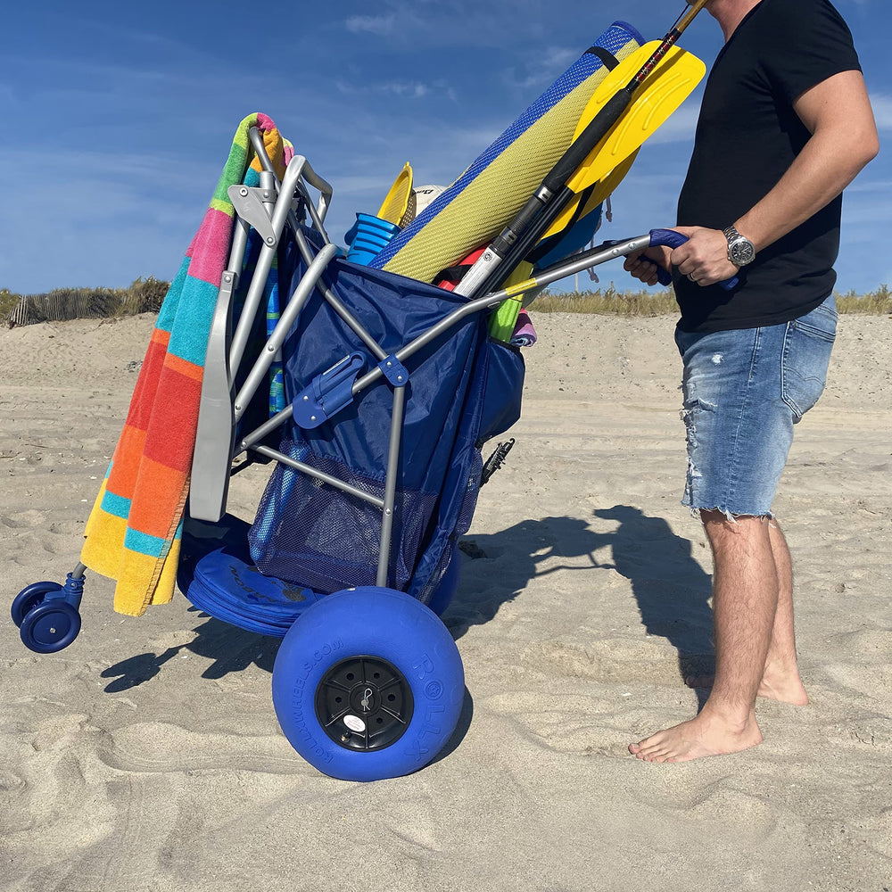 RollX folded flat cart for compact storage and easy trunk transport — saves space