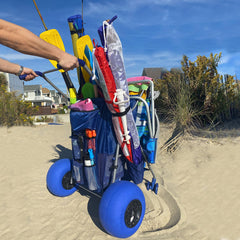 RollX mesh bag and umbrella holder detail keeping items organized and protected
