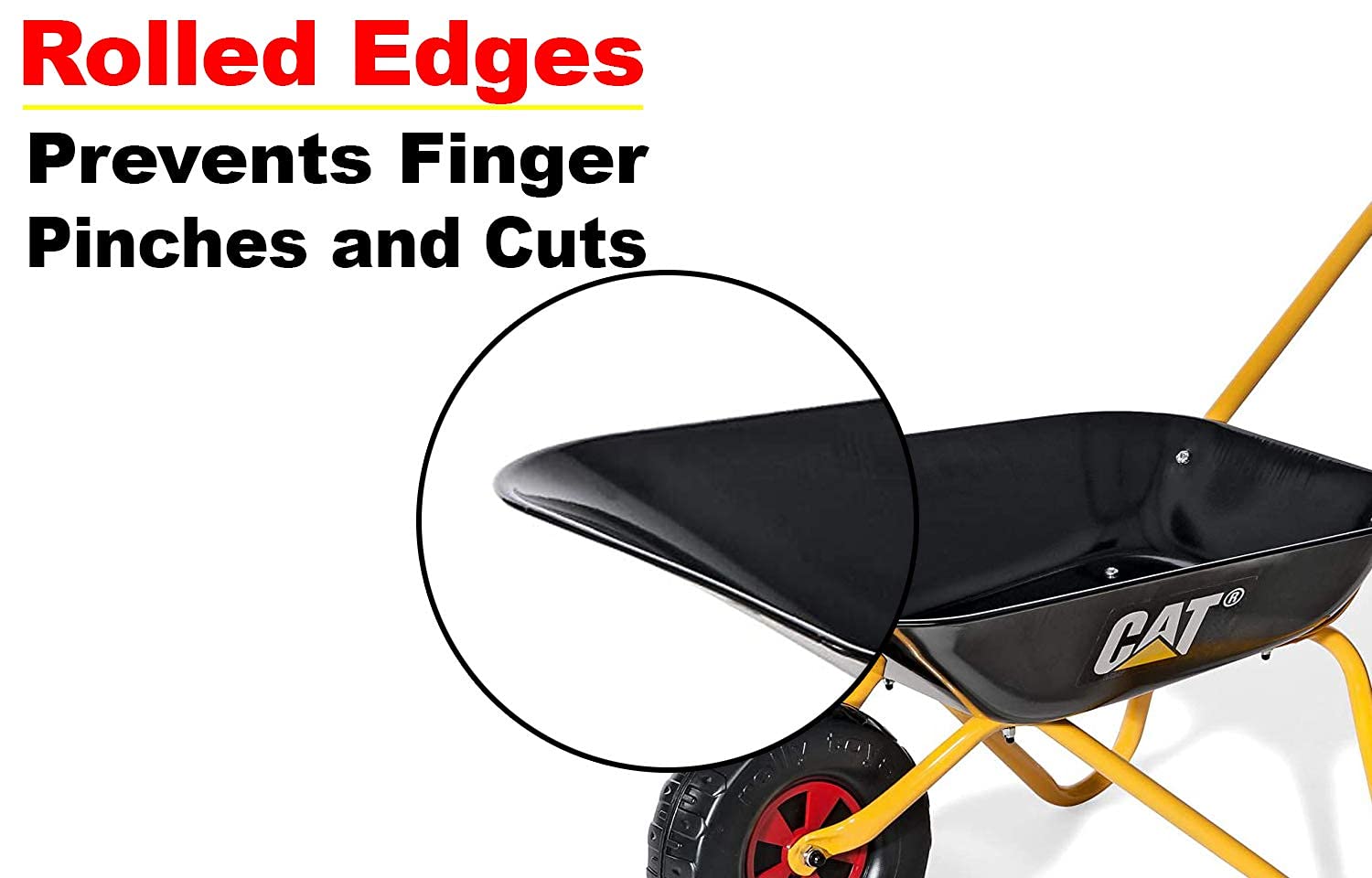 ROLly TOYS rubber handle grips close-up illustrating comfortable non-slip hold benefit