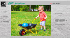 ROLly TOYS close-up of seamless steel tub highlighting rust-resistant finish and durability