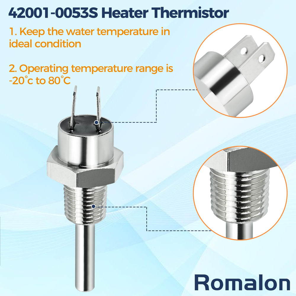 Romalon stack flue sensor close-up on exhaust elbow for exhaust protection