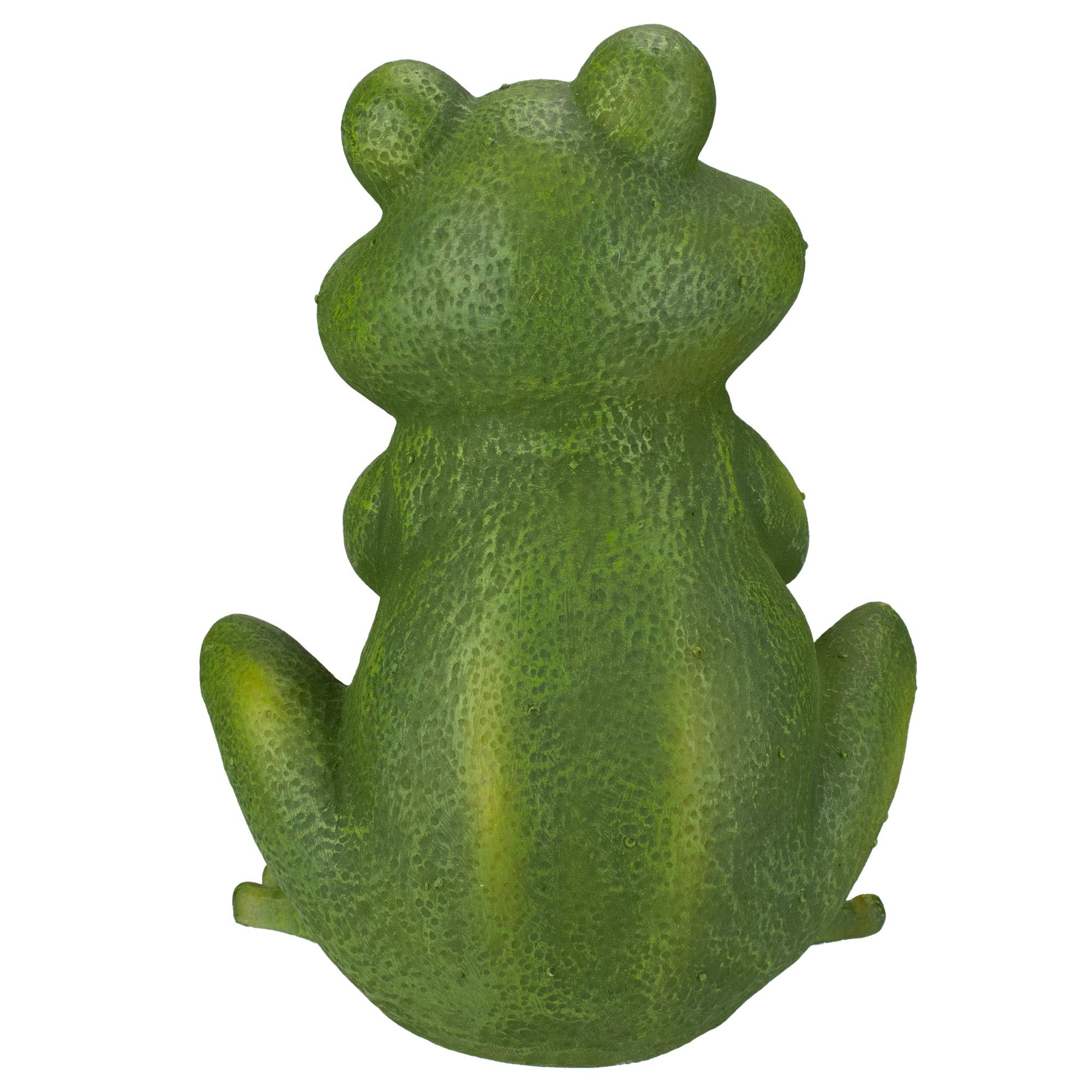 Roman frog placed in garden among plants to enhance outdoor charm