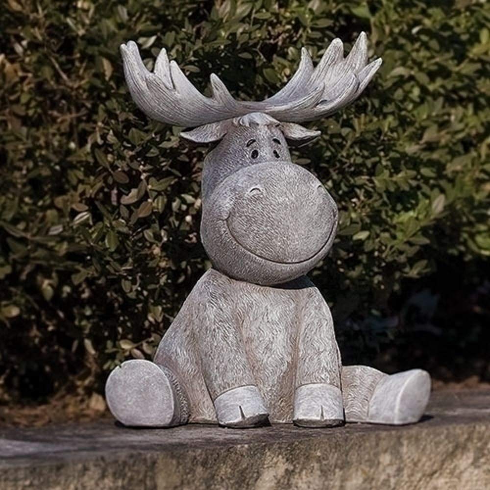 Roman Pudgy Moose close-up of sculpted antlers highlighting craftsmanship and charm
