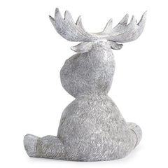 Roman Pudgy Moose beside potted plant showing 9.5-inch scale and placement ideas