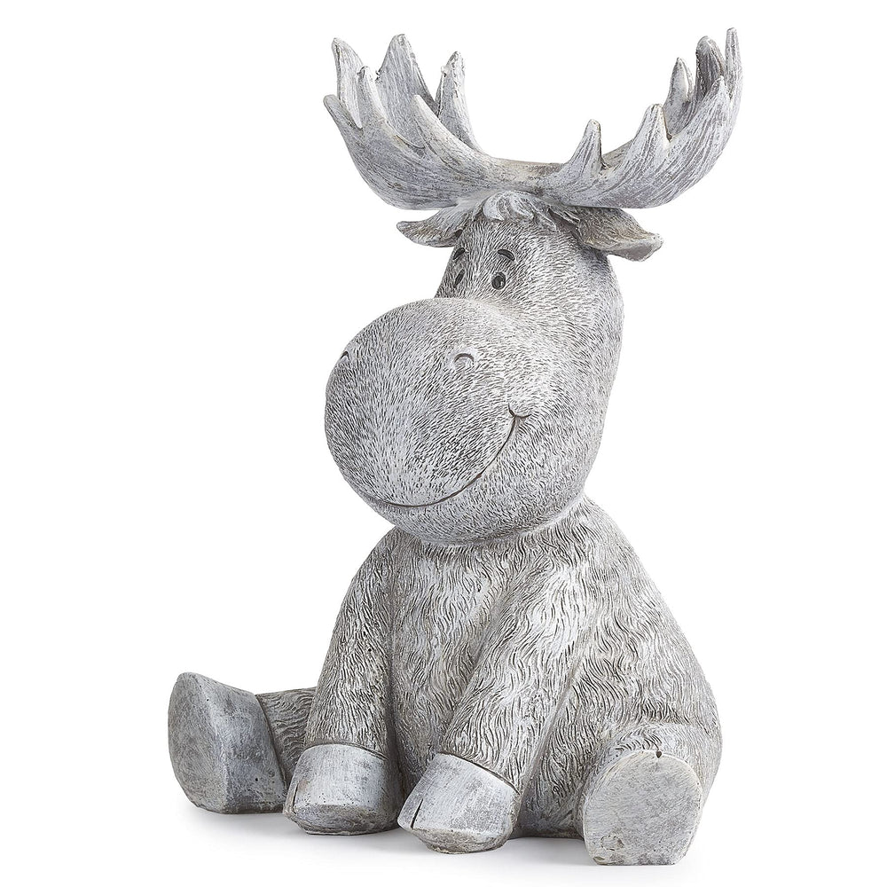 Roman Pudgy Moose side profile highlighting seated pose and garden-ready silhouette