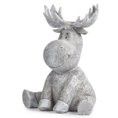 Roman Pudgy Moose side profile highlighting seated pose and garden-ready silhouette