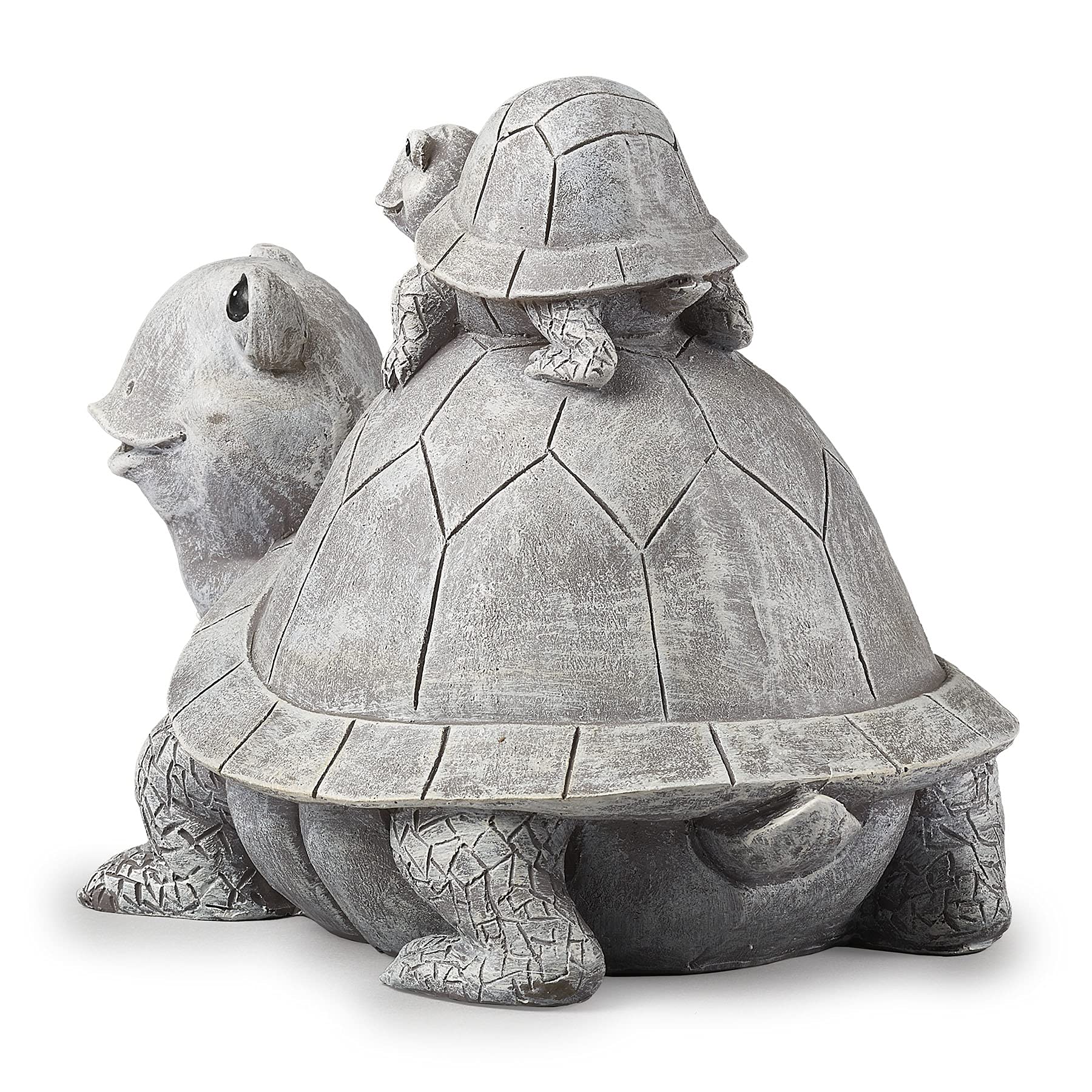 Roman Pudgy Pals turtle top detail showing baby turtle and sculpted features
