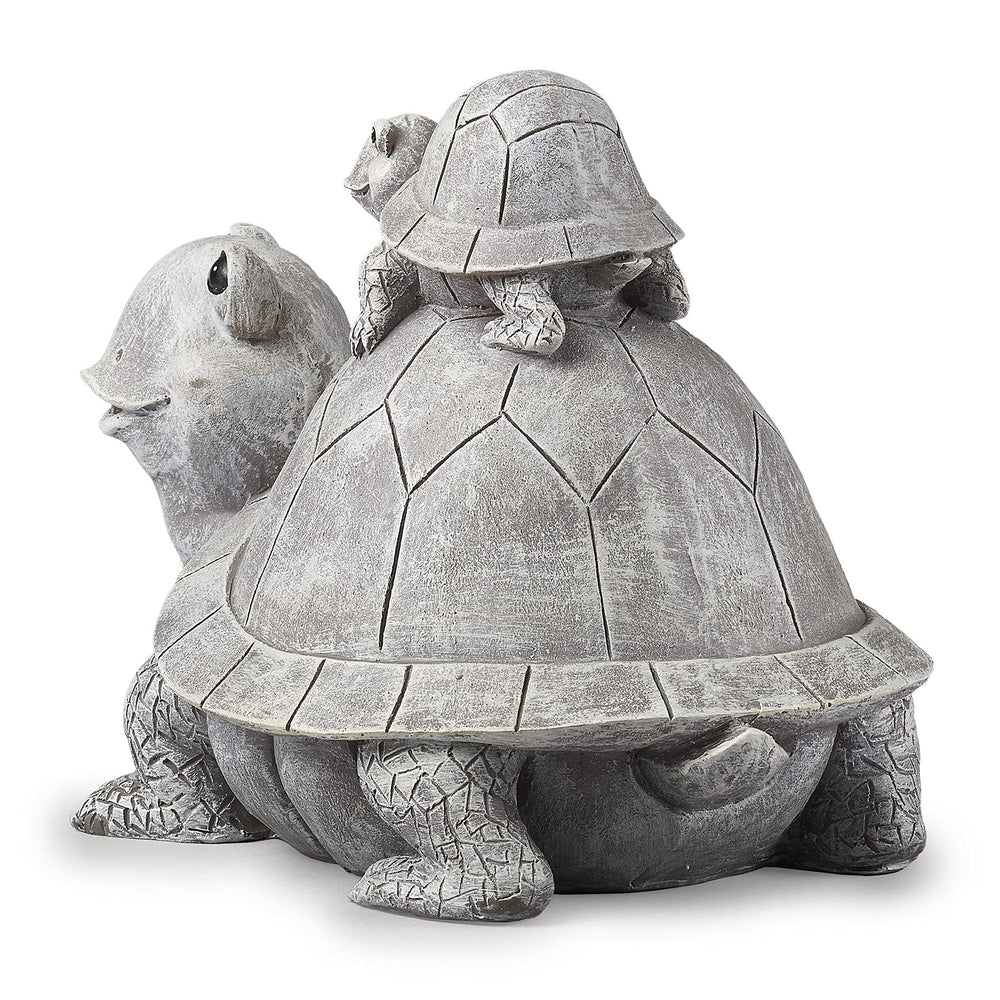 Roman Pudgy Pals turtle top detail showing baby turtle and sculpted features