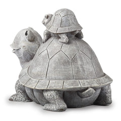 Roman Pudgy Pals turtle top detail showing baby turtle and sculpted features