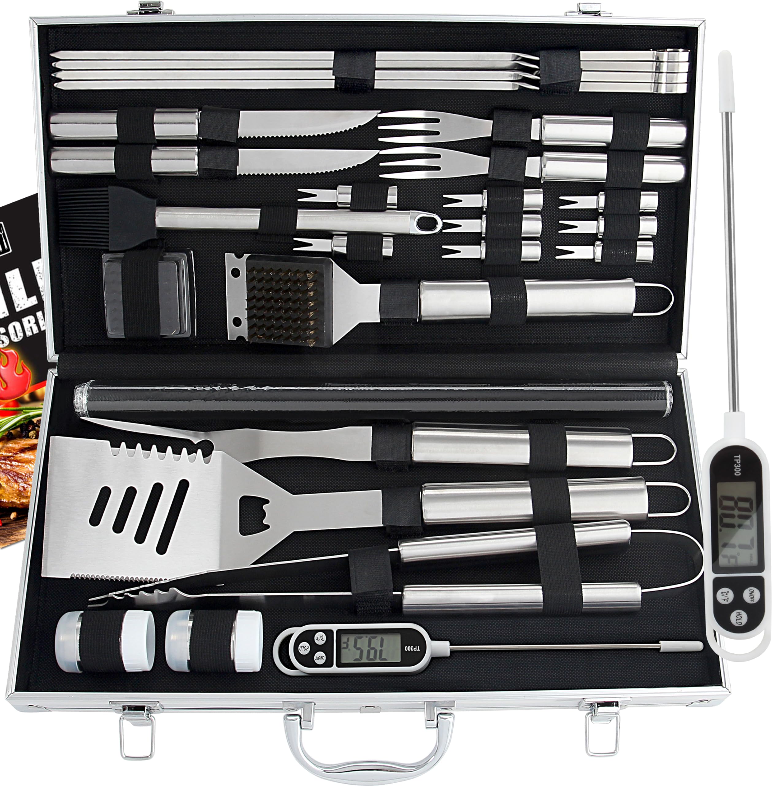 ROMANTICIST case open showing organized 28-piece kit and easy transport