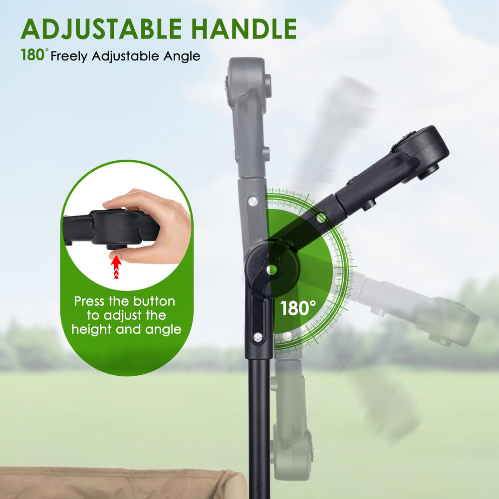 ROMILTON handle with canopy attached demonstrating gear protection benefit