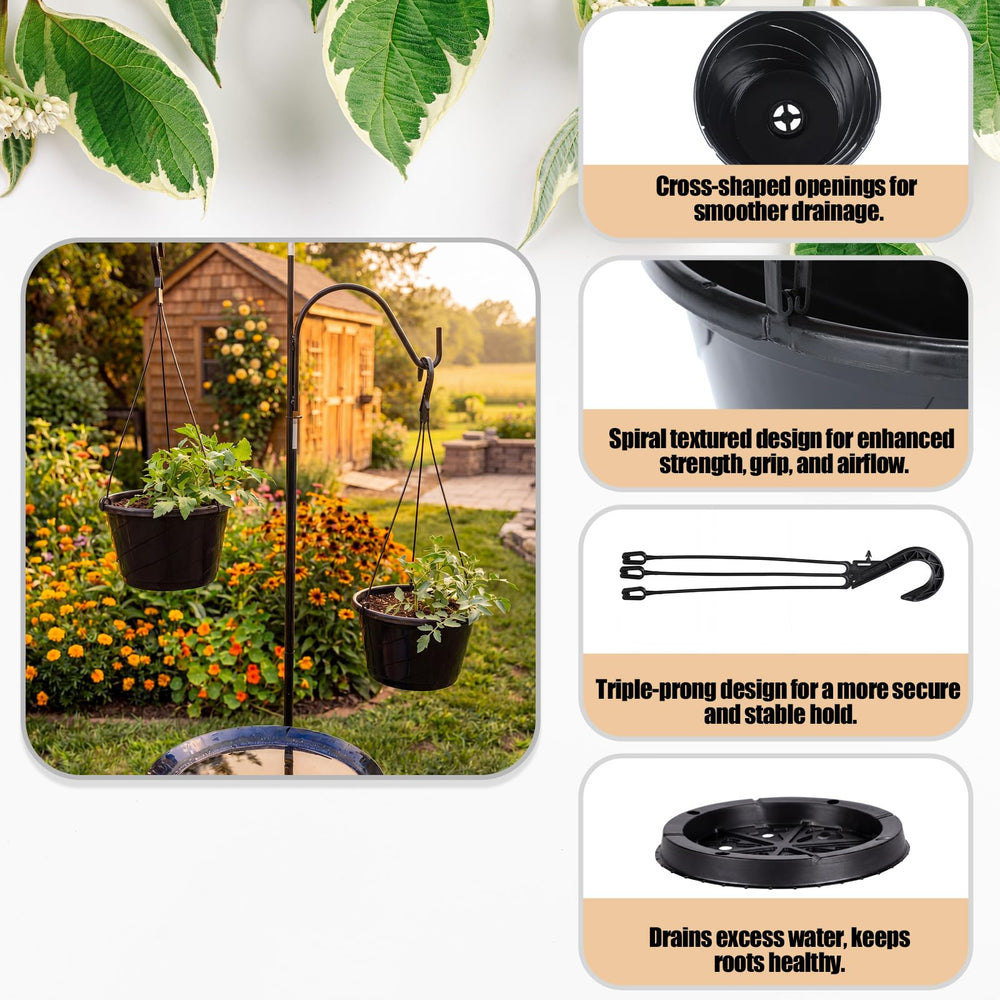 Romooa planter held in hand to show 10-inch scale and lightweight portability