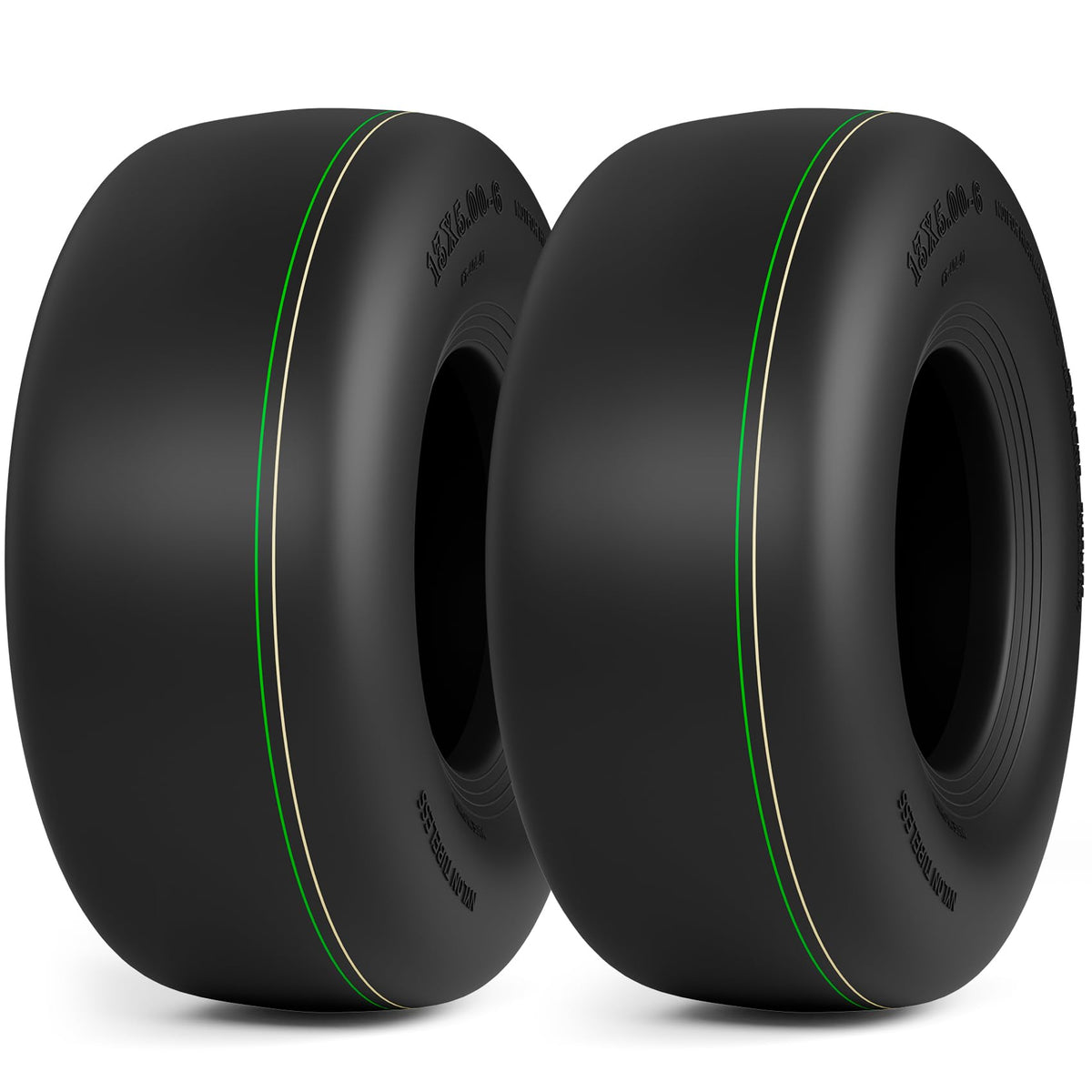 RONPOW front view showing tire tread and size, highlighting easy installation benefit
