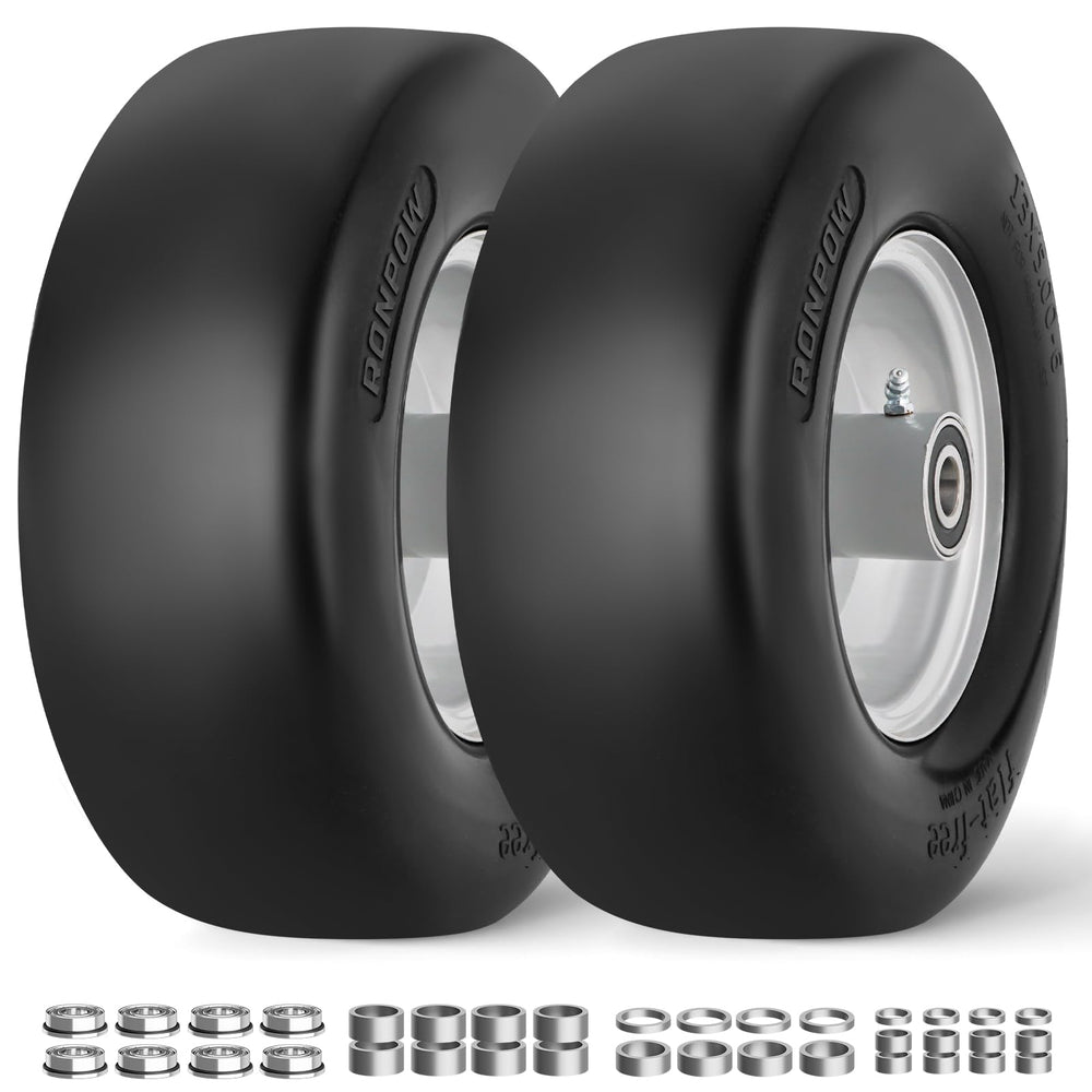 RONPOW front view wheel assembly showing clean fit and durable construction