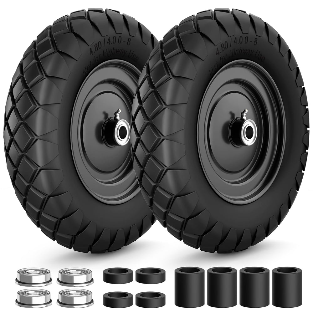 RONPOW front view wheel assembly showing ready-to-install durability