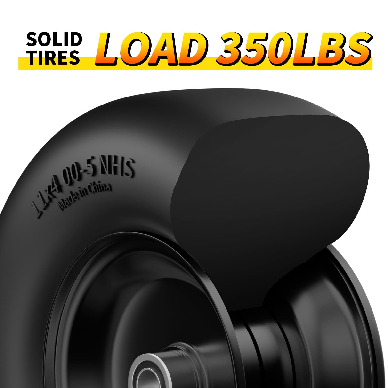 RONPOW rim label and specs closeup helping confirm bearing sizes and correct replacement
