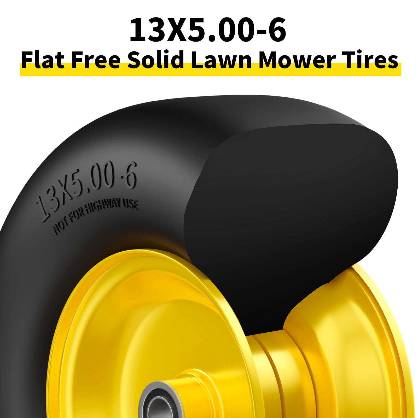 RONPOW tire next to hand for scale showing compact, serviceable size benefit
