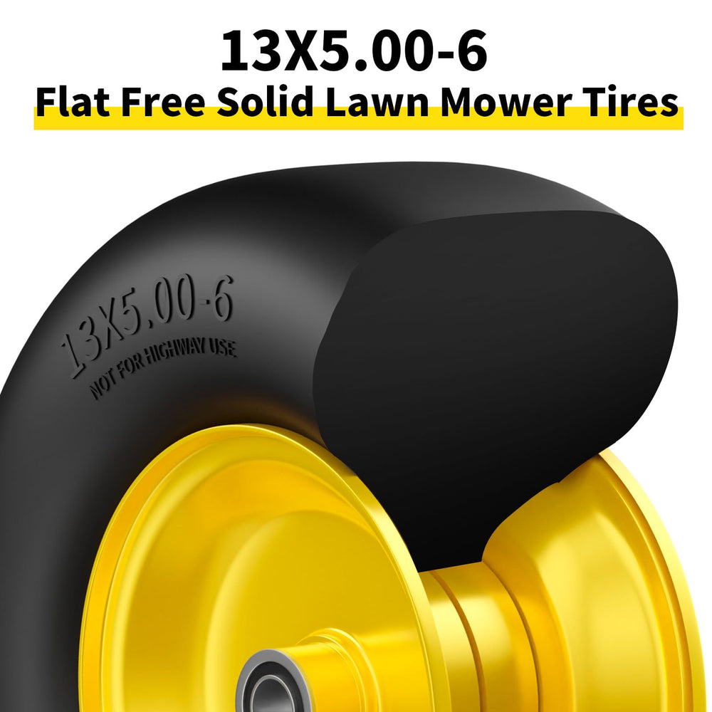 RONPOW tire next to hand for scale showing compact, serviceable size benefit