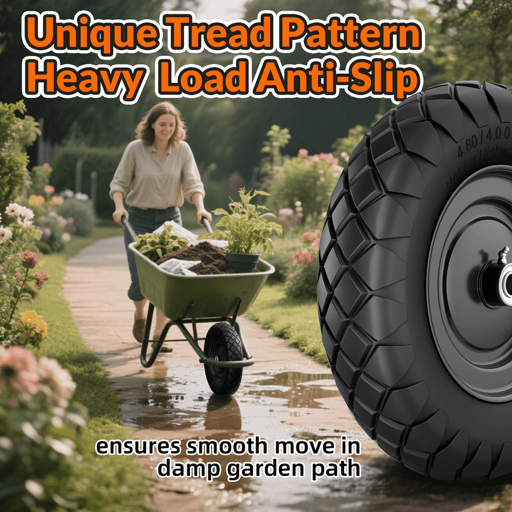 RONPOW tire on wet ground demonstrating weather-resistant performance