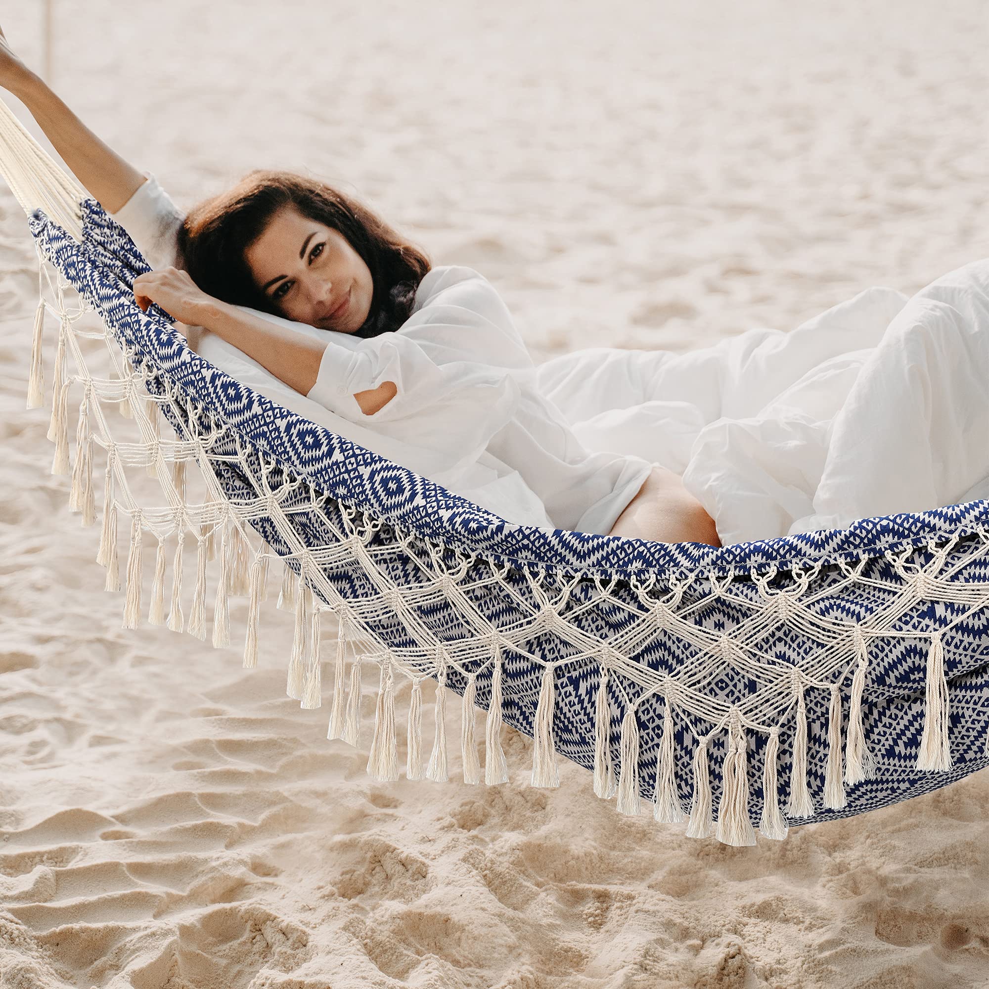ROOITY hammock folded into carry bag for convenient transport and easy storage